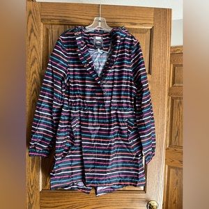 COPY - Joules Multi StripePackable Rain Coat - size 8